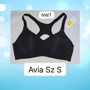 NWT Avia Women's Black Sports Bra Sz S